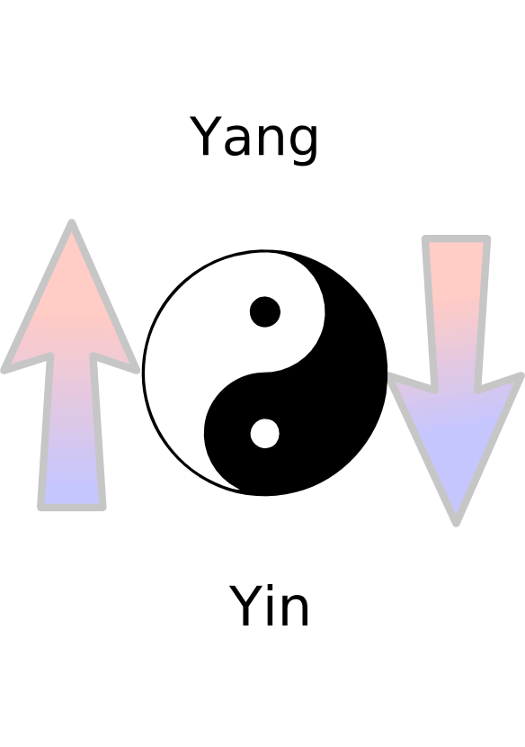 Die Bewegungsrichtungen von Yin und Yang